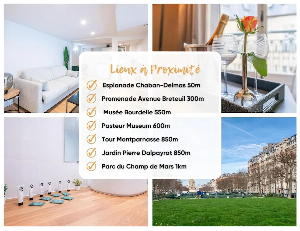 Le De Niro Magnifique Duplex Invalides Eiffel Tower 7 Pers Lägenhet Paris Frankrike