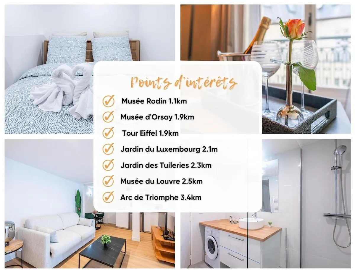 Le De Niro Magnifique Duplex Invalides Eiffel Tower 7 Pers Lägenhet Paris 0*,  Frankrike